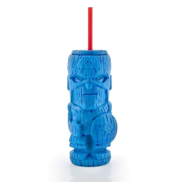 Vaso Geeki Tikis Marvel Capitán América, 560 ml, oficial