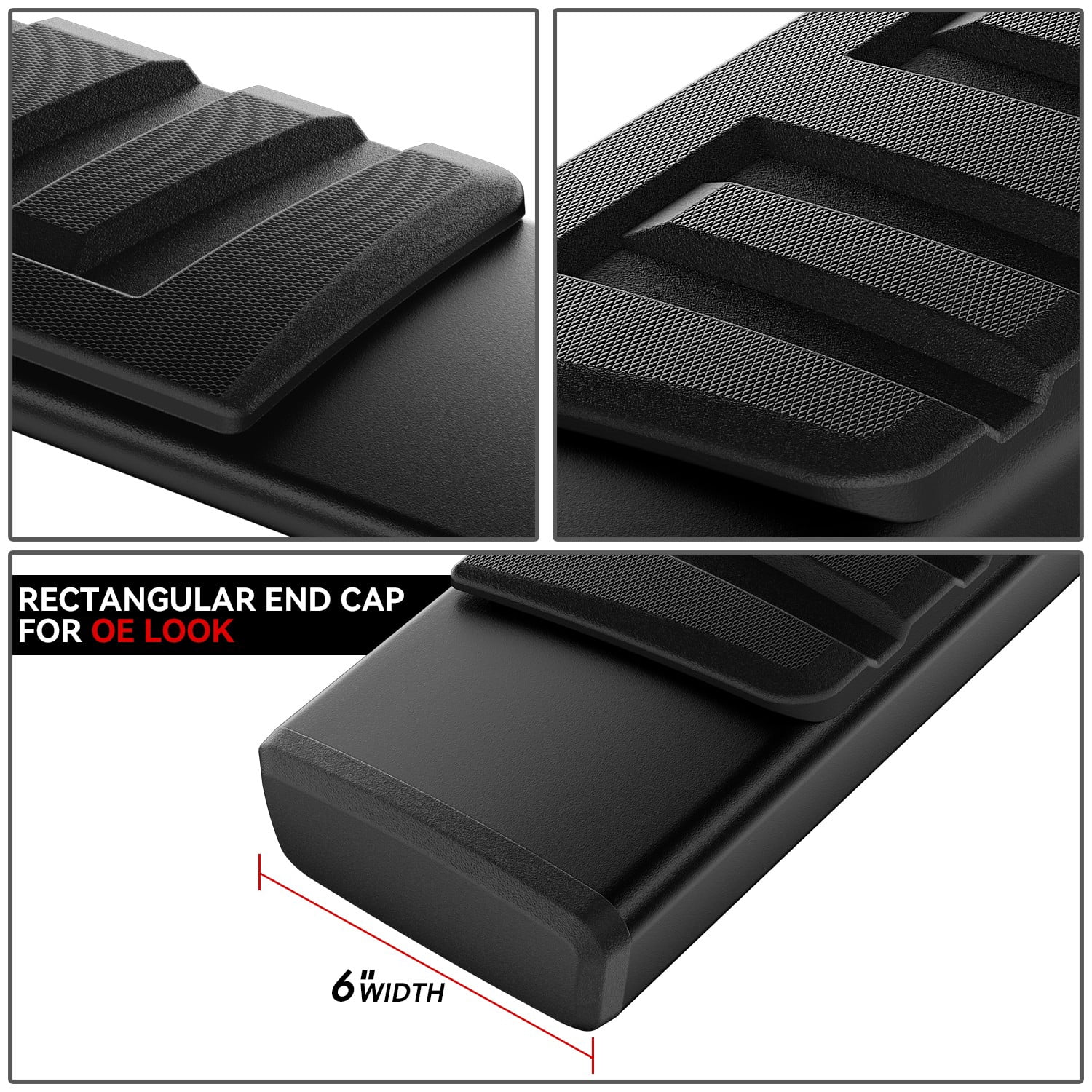 DNA Motoring for 19-24 Ram 1500 Crew Cab 6" Side Step Nerf Bars Running Boards