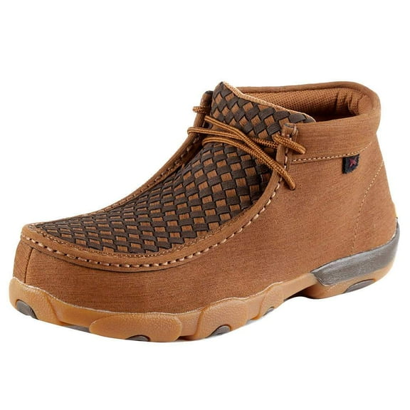 Twisted X Boots MDMNT02 Men`s Twisted X Clay Cocoa Basketweave Nano Toe Driving Moc Brown 9 W