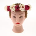 thumbnail image 2 of Banda Para el cabellero Con Banda Para El Cabello Con Adornos es Y Flores Para el cabellero Accesorios De Decoración Y Fotografía, Hechos De roja Yotijar corona de flores de novia camelia, 2 of 10