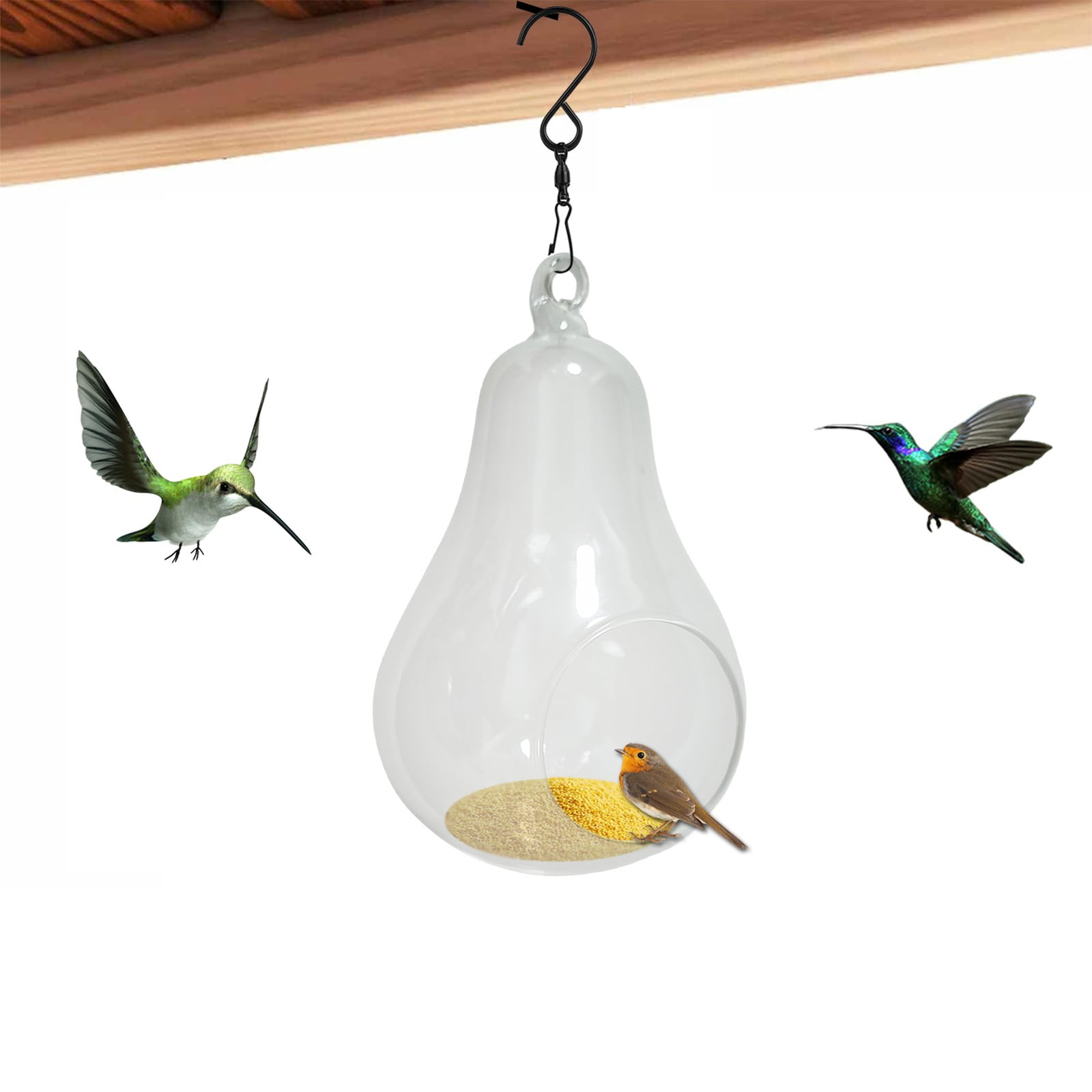 Giyblacko Bird Feeders 2024 New Pet Smart Bird Feeder Outdoor Real Time Bird Feeder With 1080P Camera Wifi Connection