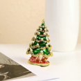 thumbnail image 5 of ER Árbol de Navidad decoración del hogar artesanías esmaltadas regalo de Navidad joyero de aleación oso de fresa Electrónica, 5 of 5