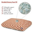 thumbnail image 2 of Majestic Pet | Chevron Shredded Memory Foam Rectangle Pet Bed For Dogs, Removable Cover, Burnt Orange, Large, 2 of 5