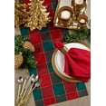 thumbnail image 5 of Fennco Styles Royal de NoÃ«l Collection Classic Plaid Jacquard Tablecloth â€“ Red Green Tablecloth for Christmas Banquets, Family Gathering, Special Events and Home DÃ©cor, 5 of 12