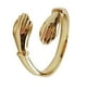 thumbnail image 1 of Minnieouse Anillo de abrazo de pareja, anillo de abrazo de amor de Plata de Ley 925, anillo abierto ajustable Retro, regalo para mujer, madre, esposa, Ropa, zapatos y accesorios Miscelánea Dorado Minnieouse AP007441-01, 1 of 6