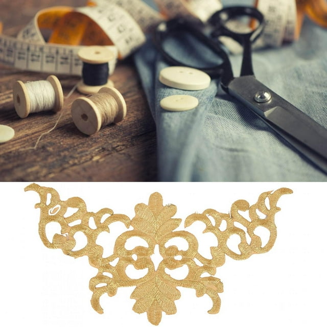 Spptty Cloth Sticker,Embroidery Badge,4PCS Embroidered Patch Sewing Cloth Sticker DIY Applique Craft Decoration Clothing Accessories