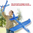 thumbnail image 4 of Flying Mini Throwing Glider Shiny Night Aircraft Toy Hand Launch Airplane Model(Blue), 4 of 4