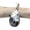 Dendritic Opal, variant on Solid 925 Sterling Silver Pendant For Men Women, Natural Black Onyx Cabochon Pear Gemstone Beautiful Handcrafted Pendant For Her Him
