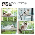 thumbnail image 6 of MEWOOFUN Cat Window Perch Sturdy Cat Window Hammock with Steel Frame Foldable Window Seat for Indoor Cats, 6 of 6