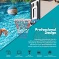 thumbnail image 6 of Bezliving Pool Basketball Hoop, Height Adjustable 3.9" to 6.9", Blue PE Frame, Water Base, Includes Air Pump, 8-Inch Rubber Ball, Indoor & Outdoor Use, 6 of 8