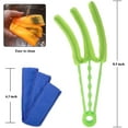 thumbnail image 4 of Heldig Window Blind Cleaner Duster Brush with 5 Microfiber Sleeves - Blind Cleaner Tools for Window Shutters Blind Air Conditioner Jalousie Dust, 4 of 7
