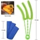 thumbnail image 4 of Cepillo limpiador de persianas para ventanas con 5 fundas de microfibra - Herramientas de limpieza de persianas para persianas de ventanas Aire acondicionado ciego Polvo de persianas Ormromra HMHZ433-2, 4 of 7