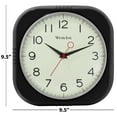 thumbnail image 6 of Westclox 1950's Retro Analog QA Wall Clock, 9.5 inches, Black Model 32042BK, 6 of 6
