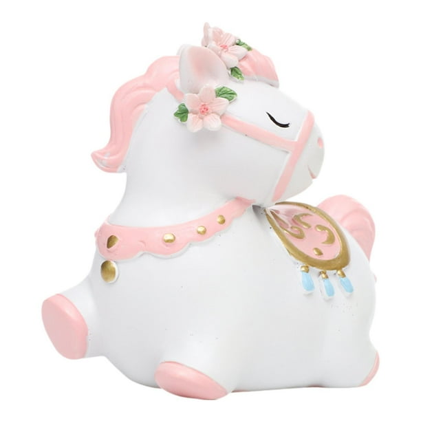 Figuras de caballos, adorno de mesa, figura decorativa de caballo nórdico, mini estatua para Rosa