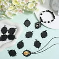 thumbnail image 4 of 1 BOX 24Pcs Tray Pendants Oval Cabochon Pendants Alloy Black Cameo Trays Blank Bezel Frame Metal Large Dome Photo Charms DIY, 4 of 6