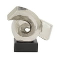 thumbnail image 3 of DecMode Ceramic Modern Twisted Sculpture, Silver, 3 of 8