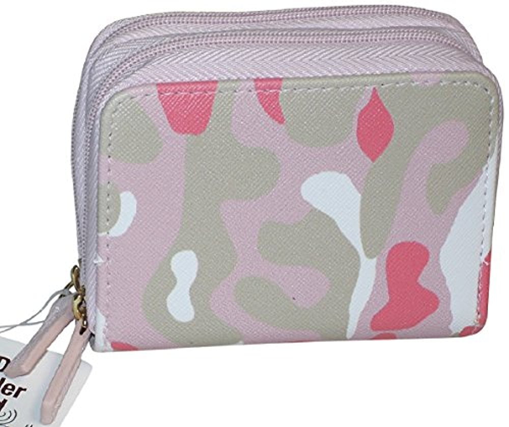 Buxton Womens RFID Accordion Double Zippered Wizard Credit Card ID ...