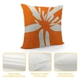 thumbnail image 4 of Throw Pillow Covers Orange Hibiscus Cushion Pillow Case Home Decor Pillowcase, 4 of 5