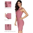 thumbnail image 5 of Halter Bandage Dresses for Women Mini Cocktail Dress Wedding Guest Dresses, 5 of 5
