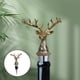 thumbnail image 5 of Tapón de botella de vino con forma de animal, decoración de bar, sellado hermético, tapas giratorias, sellador de tapón Tapón de ciervo dorado, 5 of 8