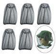 thumbnail image 6 of GARENDE 5 Pieces Head Net Cover Fishing Cap for Fishing Adventure Outdoor Activities Light Gray, 6 of 9