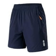 thumbnail image 4 of Mingw Mens Shorts Men's Sweat Shorts with Zipper Pocketes Pull On Elastic Pants, 4 of 4