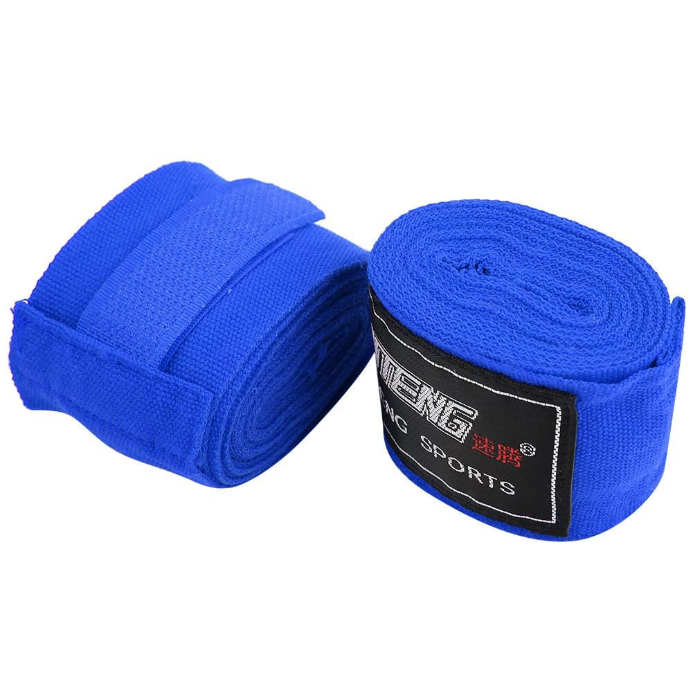 2Pc Elastic Strap Boxing Cotton Wrap Boxing Bandage Hand Wraps Sanda Taekwondo❤D 