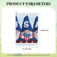 thumbnail image 4 of Lsque Cute Gnomes in USA Premium Golf Towel - Ultra Absorbent and Quick Drying Microfiber Towel with Carabiner - Gift for Men -24" X 16", 4 of 8