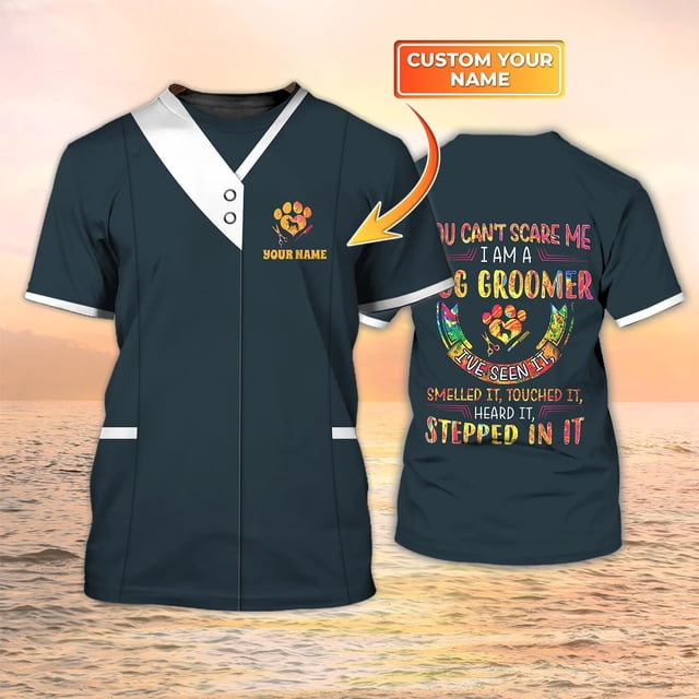 Camiseta de moda de verano para hombre, camisa con nombre impreso en 3D, ropa informal Unisex, uniforme de aseo, DW147Adult size L Gao Jinjia LED