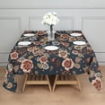thumbnail image 3 of Pioneer Flower Floral Print Pattern Square Tablecloth,Waterproof Square Table Cover,Wipeable Spillproof Washable Table Cover for Home Kitchen Party Decor 52"x52"(132x132cm), 3 of 6
