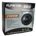 thumbnail image 6 of Pyle PLPW15D 15" 2000W 4-Ohm DVC Power Car Audio Subwoofer (3 Pack), 6 of 10