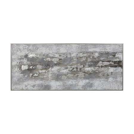 Uttermost 37000 Weathered Stone 73 3/4  Oversized Abstract Hand Painted Canvas - Grey