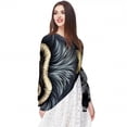 thumbnail image 5 of Monkey Elegant Chiffon Silk Scarf for Women - Lightweight Breathable Shawl Wrap - 180x73 cm, 5 of 6