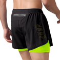 thumbnail image 1 of Xishao Shorts Hombre Deportivos 2 en 1 Pantalones Cortos de Baloncesto de Secado Rápido con Forro de Bolsillo Incorporado para Correr Negro + verde fluorescente G Negro + verde fluorescente G Xishao ropa, 1 of 2