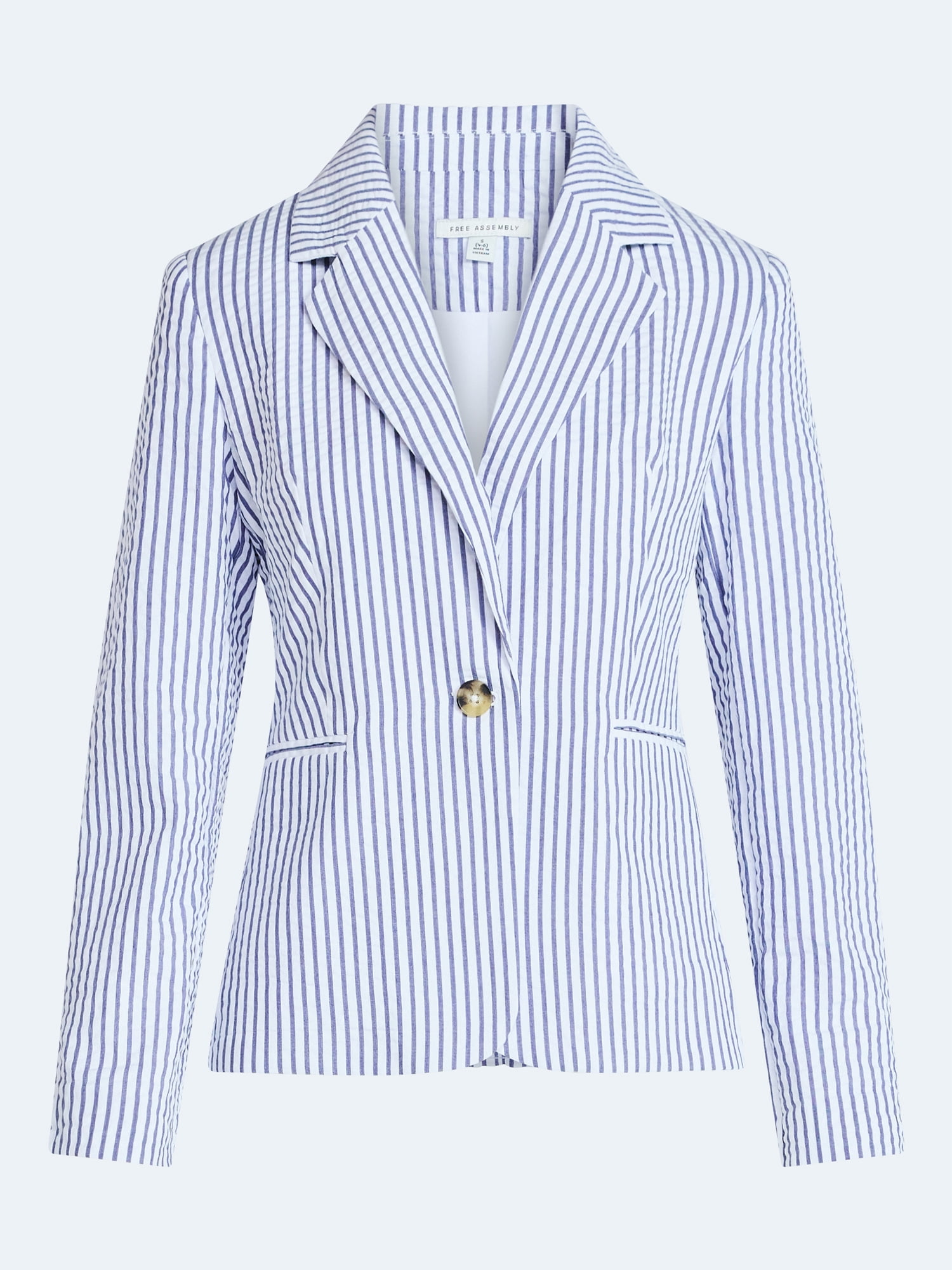 Free Assembly Women's and Women's Plus Single Breasted Blazer, Sizes XS-4X