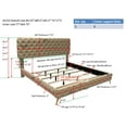 thumbnail image 3 of Gewnee Queen Size Bed Frame with Button Tufted Headboard,Upholstered Platform Bed Frame with Adjustable Headboard,Box Spring Required.Beige, 3 of 7