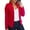 Red, variant on Jacket Suit Plus Size All-match Polyester Business Jacket Suit for Office