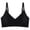 Black-Bra, variant on Simple V Neck Wireless Seamless Support Bras Adjustable Thin Strap Soft Skin Friendly Daily Comfort Bra Beige M