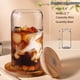 thumbnail image 2 of Juego de vasos de vidrio DWTS DANWEITESI de 16 onzas con tapas, pajitas, 8 unidades, 2 of 6
