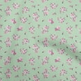 thumbnail image 1 of oneOone Silk Tabby Dusty Teal Green Fabric Floral Quilting Supplies Print Sewing Fabric By The Yard 42 Inch Wide, 1 of 4