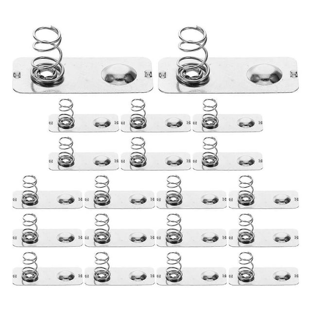 20pcs Precision Aa Battery Connector Spring Plates Toys And Accessories Metal Contact Plates For Battery Terminals Aa Battery Contact Plate
