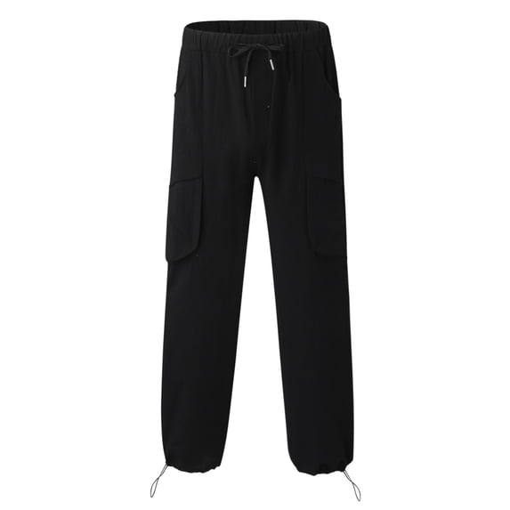 Vedolay Men's Trousers Men's Work Cargo Pants with Multi-Pockets Casual Construction Flex Pants,Black S