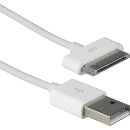- QVS USB Sync & Charger Cable for iPod, iPhone & iPad/2/3 - USB for iPad, iPod, iPhone - 3.28 ft - 1 x Male Proprietary Connector - 1 x Type A Male USB