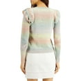 thumbnail image 2 of INC Womens Ruffled Crewneck Pullover Sweater Pink L, 2 of 2