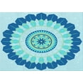 thumbnail image 1 of Ahgly Company Indoor Rectangle Patterned Butterfly Blue Area Rugs, 3' x 5', 1 of 6