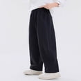 thumbnail image 2 of Hiijoy Boys Casual Sweatpants Kids Loose Elastic Waist Pants Straight Pockets Trousers, 2 of 8