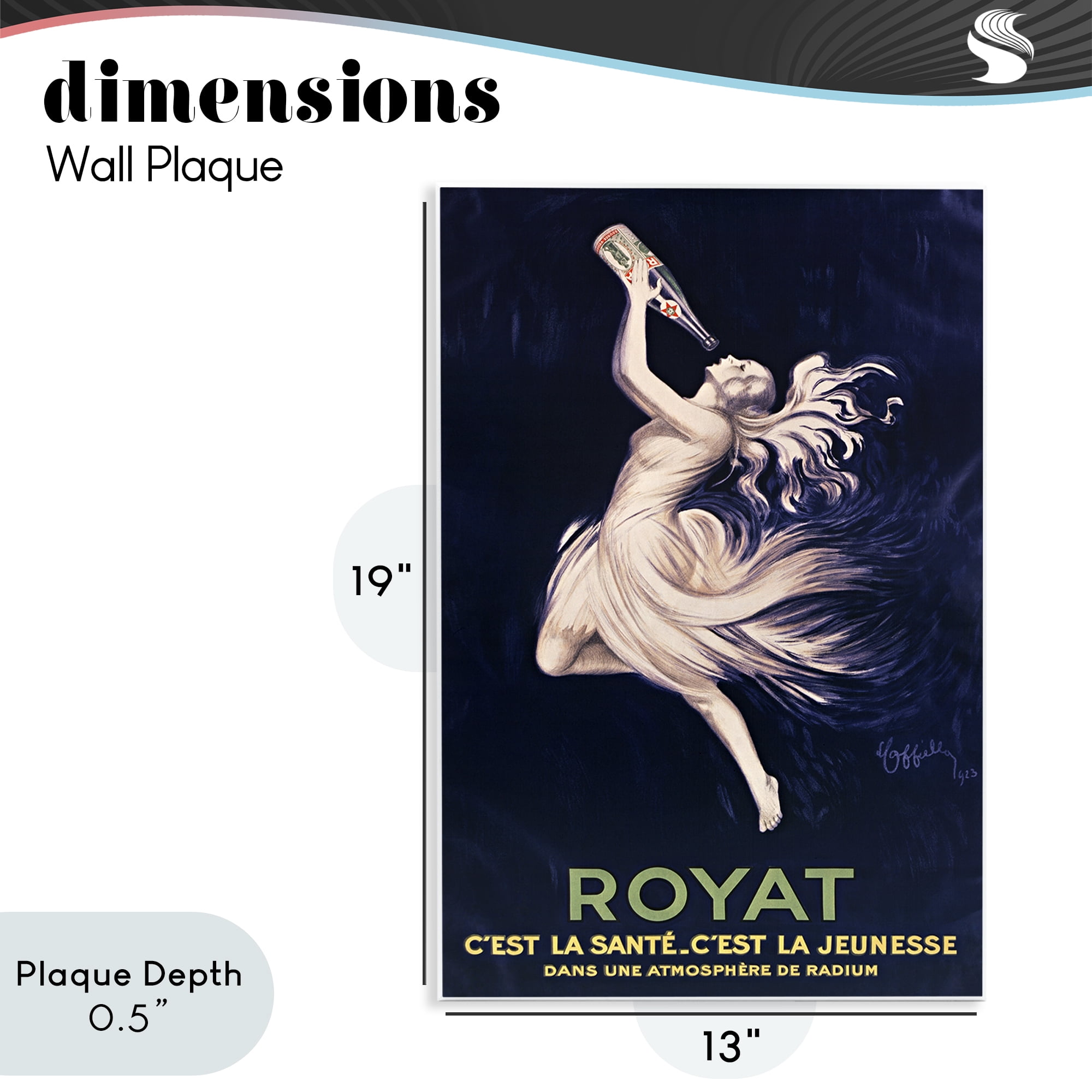 Stupell Industries Royat 1923 Advertisement Wall Plaque Art, design by Leonetto Cappiello