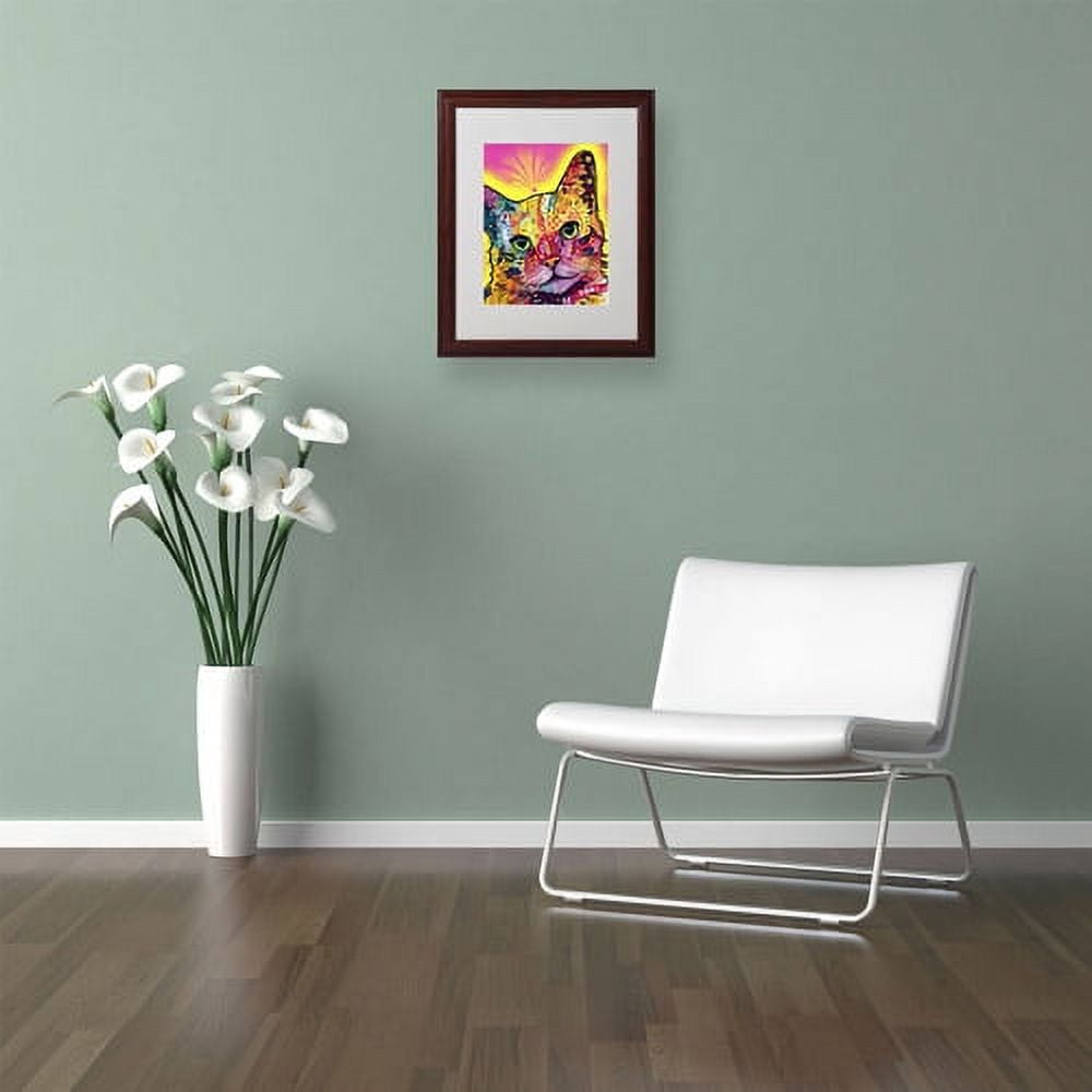 Matted art under acrylic in a wood frame
