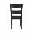thumbnail image 3 of "Set of 2 Distressed Walnut Side Chairs - Solid Acacia Wood for Daily Meals", 3 of 5