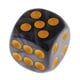 thumbnail image 3 of Dados D6, dados de 6 caras, 16 mm, accesorios para juegos de mesa, juego de 10, 10 colores Negro, 3 of 6